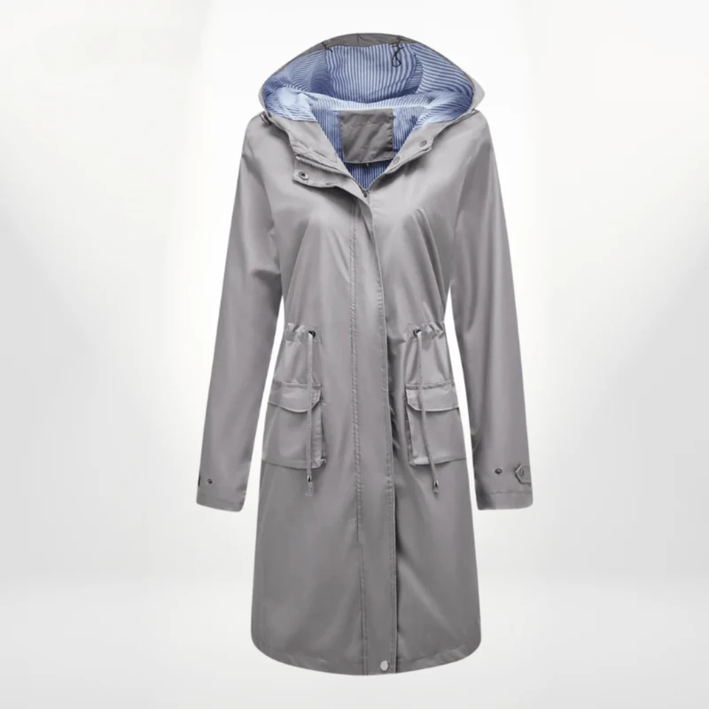 Angelika | Damen Klassisch Kordelzug Regenjacke