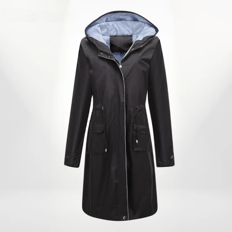 Angelika | Damen Klassisch Kordelzug Regenjacke