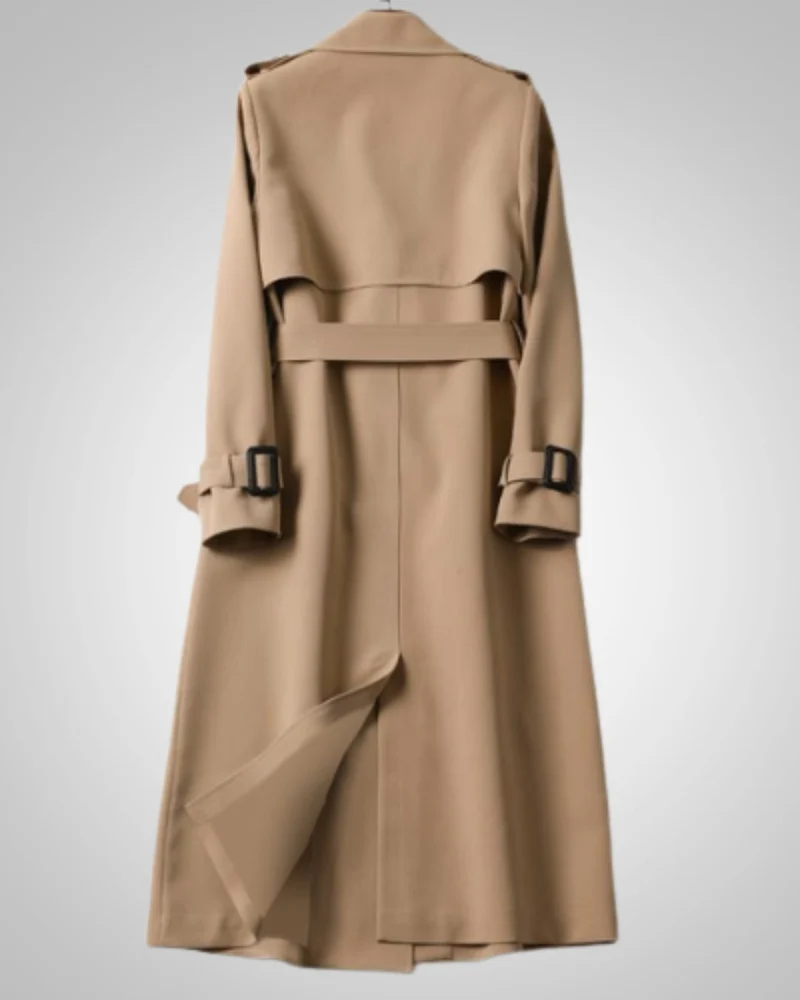 Sandra | Damen Klassischer Bindegürtel Trenchcoat