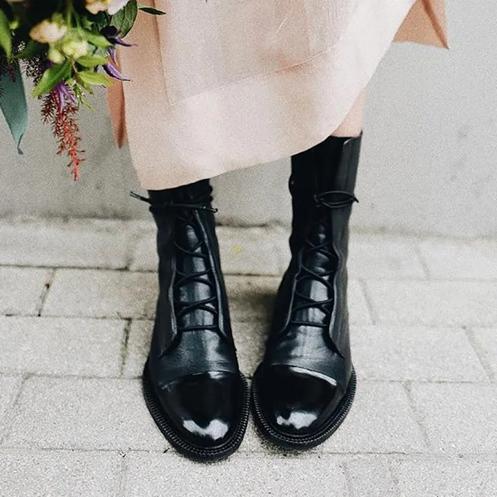 Heidi | Damen Klassische Orthopädische Lederstiefel