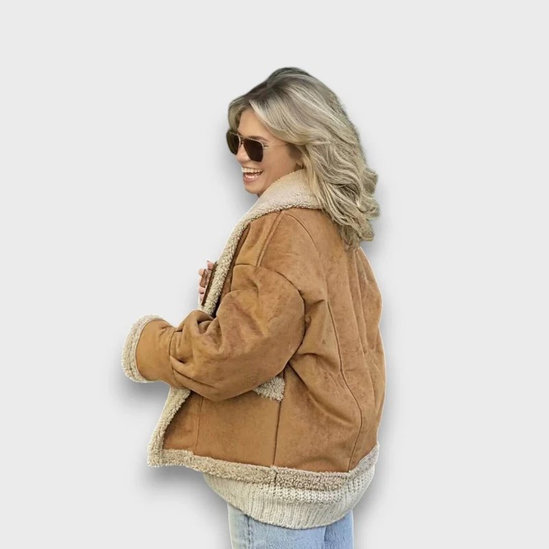 Gina – Warme Jacke mit Teddyfutter