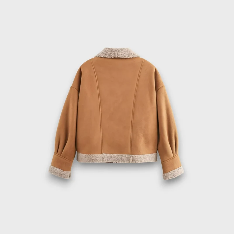 Gina – Warme Jacke mit Teddyfutter
