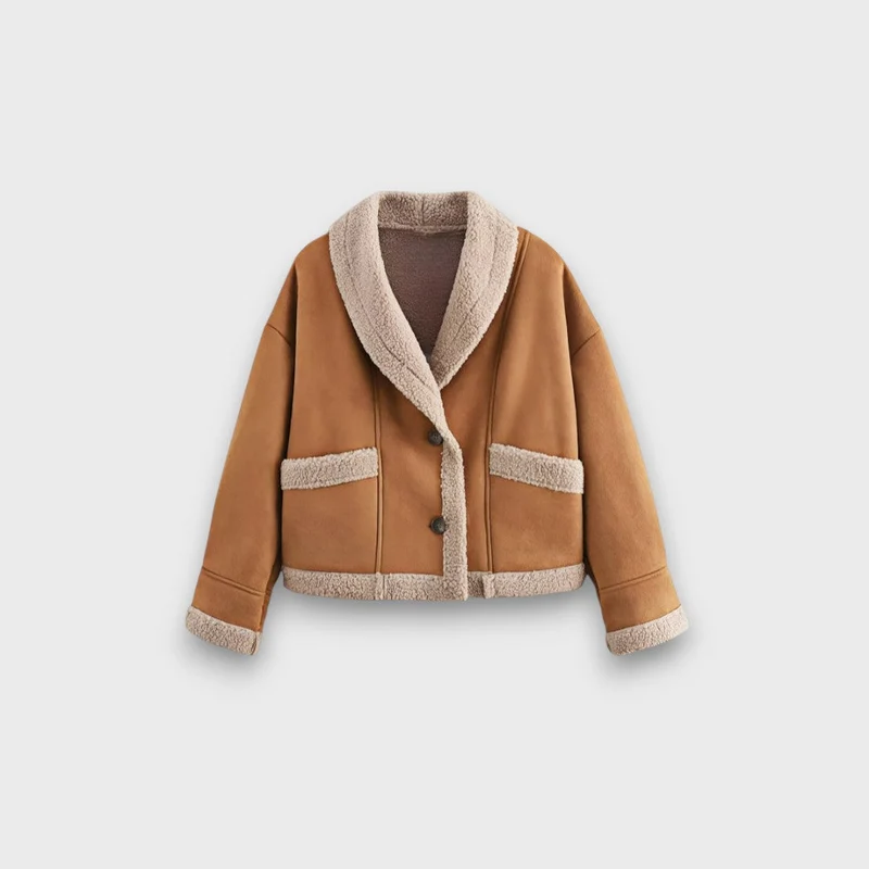 Gina – Warme Jacke mit Teddyfutter
