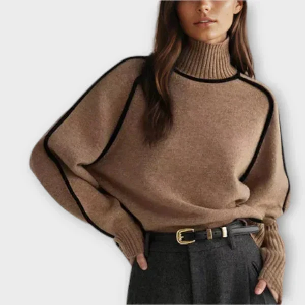Emilie – Weicher Strickpullover mit Rollkragen