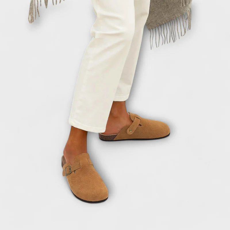 Mavira – Komfort-Slipper mit Korkfußbett