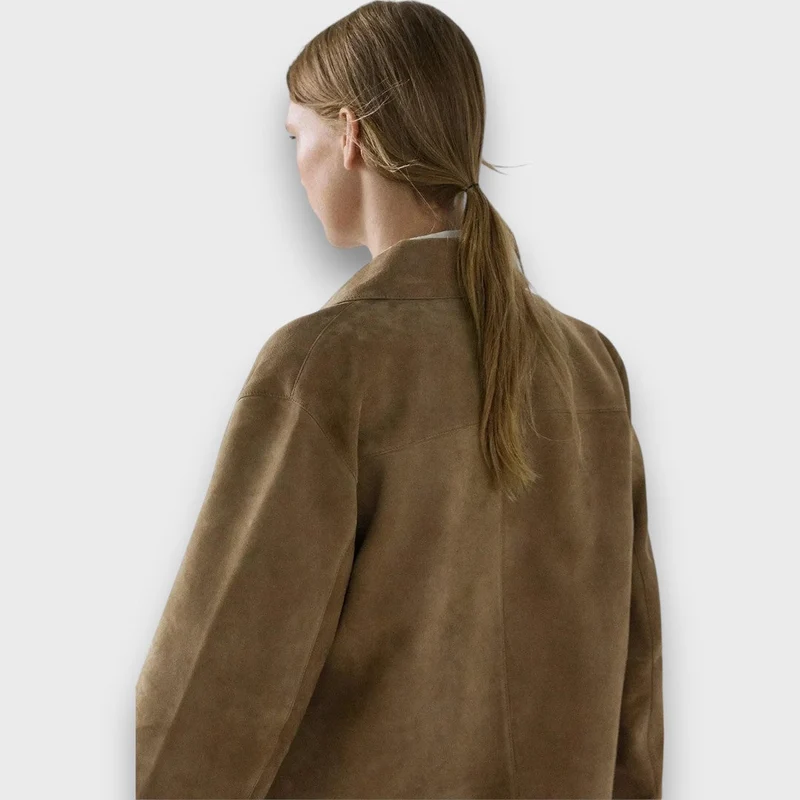 Naomi – Elegante Wildlederjacke mit klassischem Schnitt