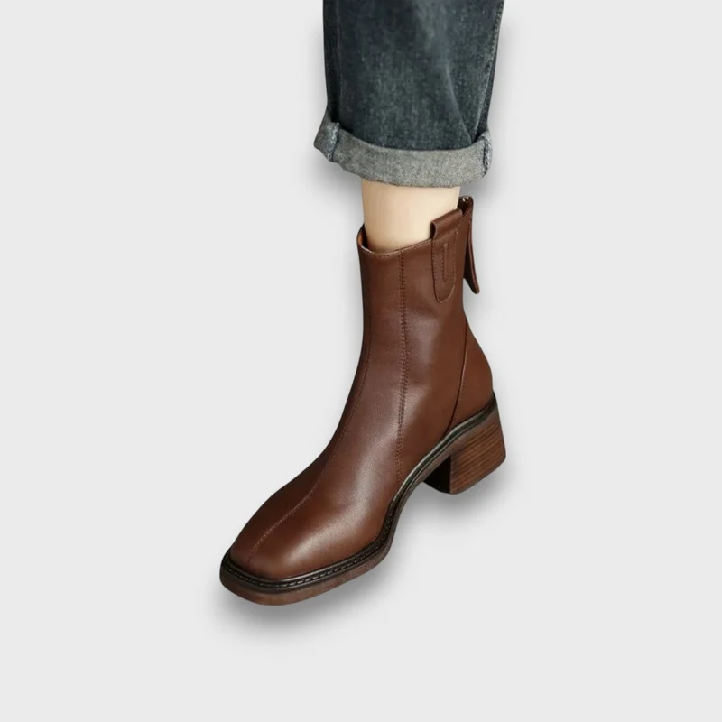 Fien – Klassische Ankle Boots aus Leder