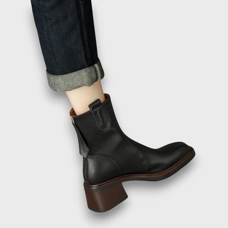 Fien – Klassische Ankle Boots aus Leder