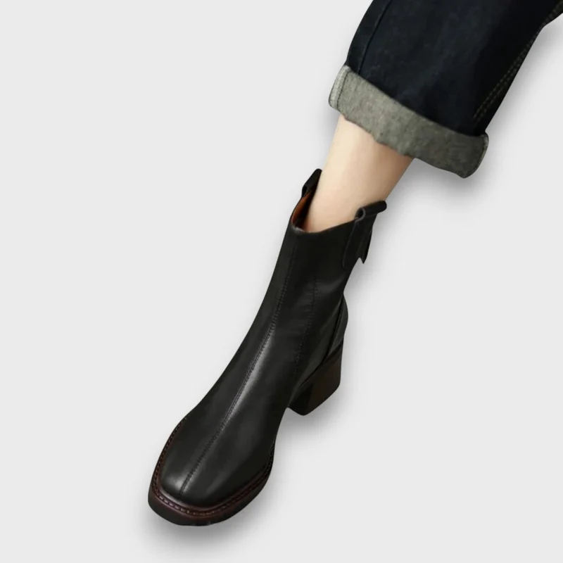 Fien – Klassische Ankle Boots aus Leder