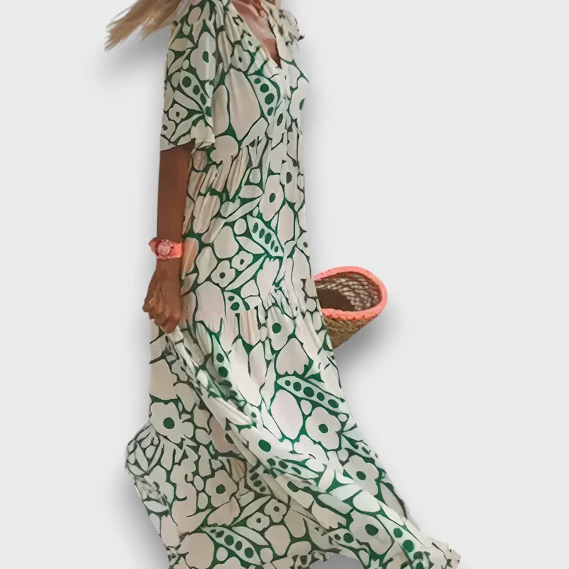 Melina – Luftiges kleid mit V-Ausschnitt