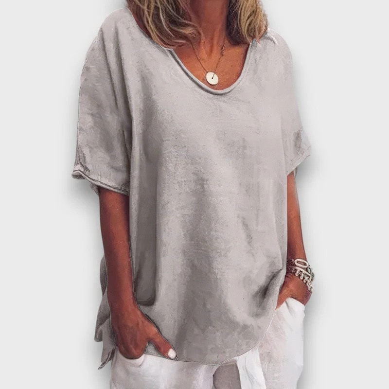 Ilyana – Schlichte Oversize-Bluse für jeden Tag