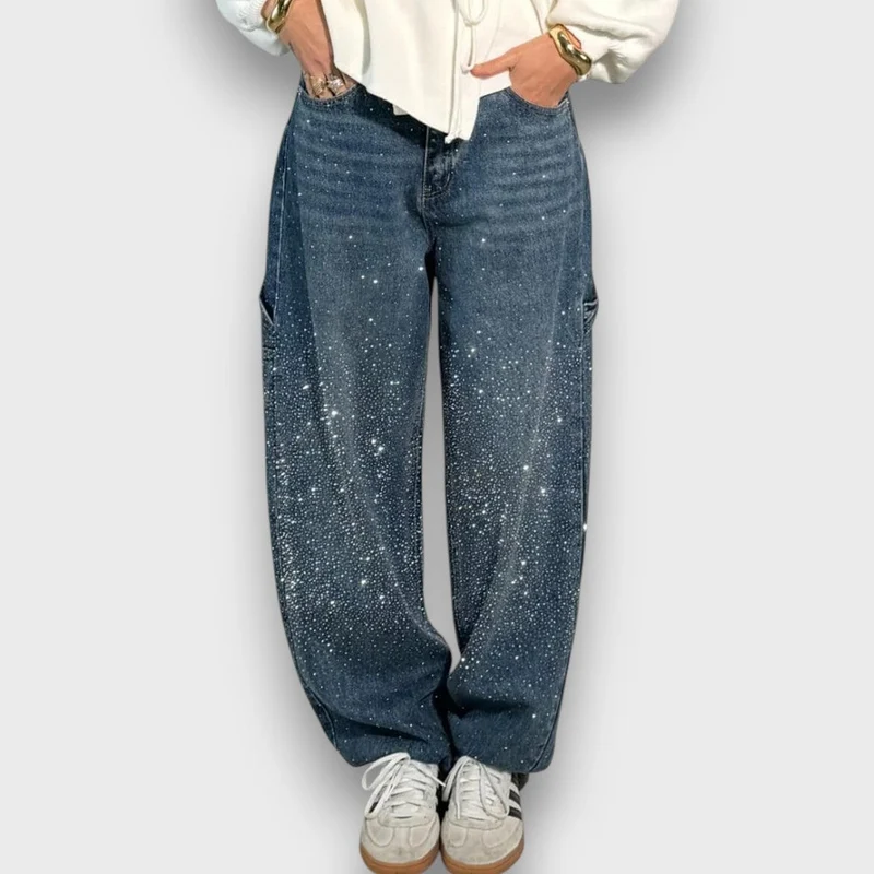 Nolene – Jeans mit Funkel-Finish und urbanem Charakter