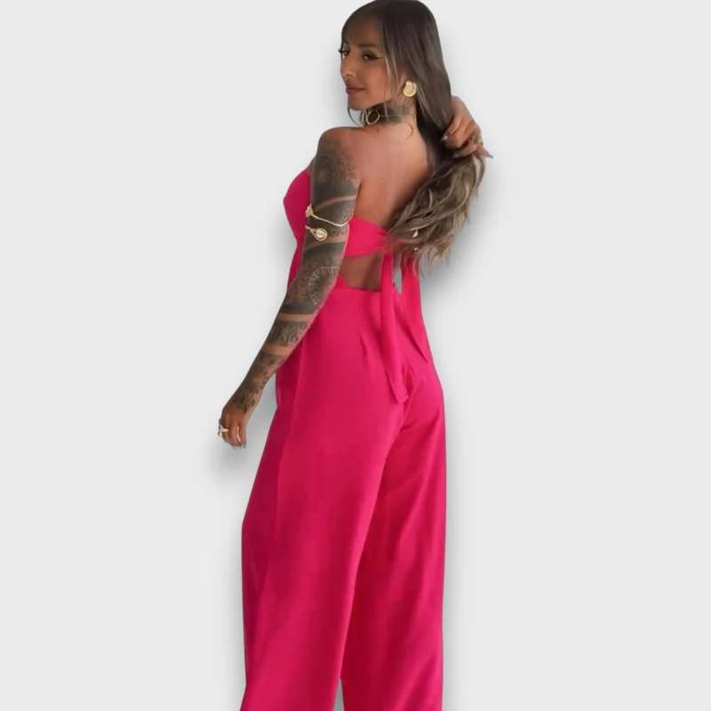 Salome – Jumpsuit mit Cut-out und Rückendetail