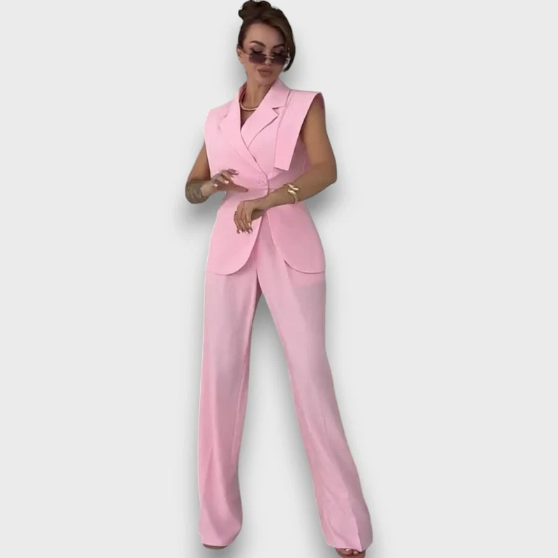 Olanda – Zweiteiler mit Oversize-Blazer und weiter Hose
