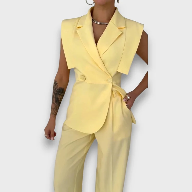 Olanda – Zweiteiler mit Oversize-Blazer und weiter Hose