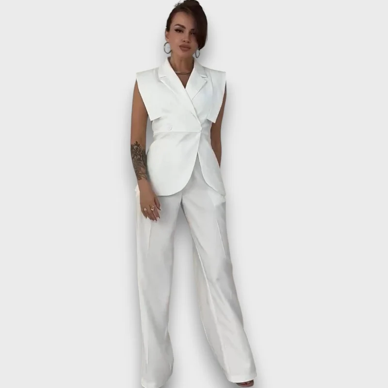 Olanda – Zweiteiler mit Oversize-Blazer und weiter Hose