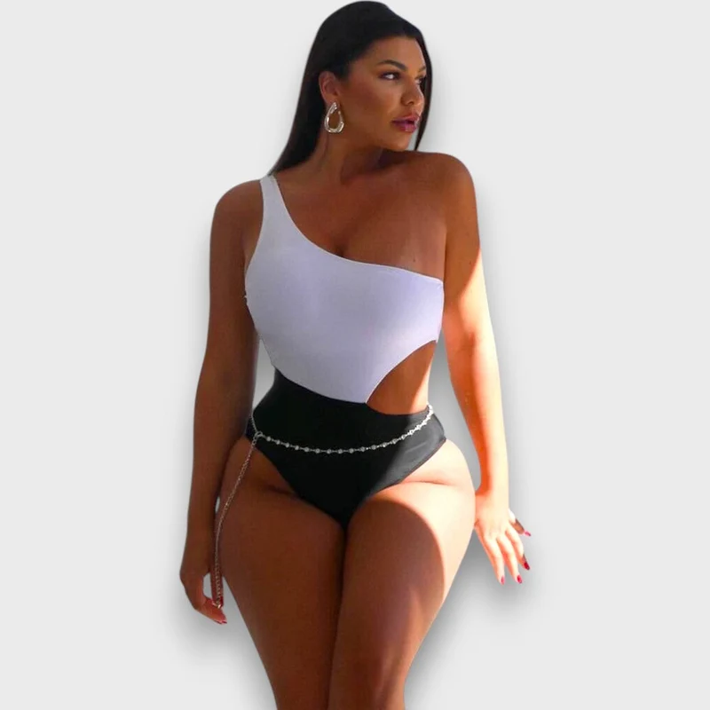 Lior – Asymmetrischer Badeanzug mit Cut-out