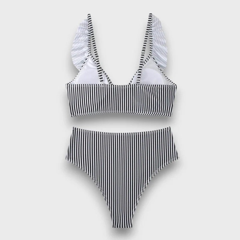 Sarena – Bikini mit Volant und High-Waist-Schnitt
