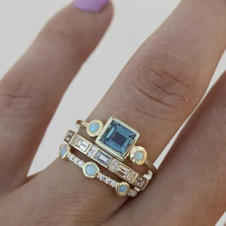 Ozean - Boho Vintage Ring Set