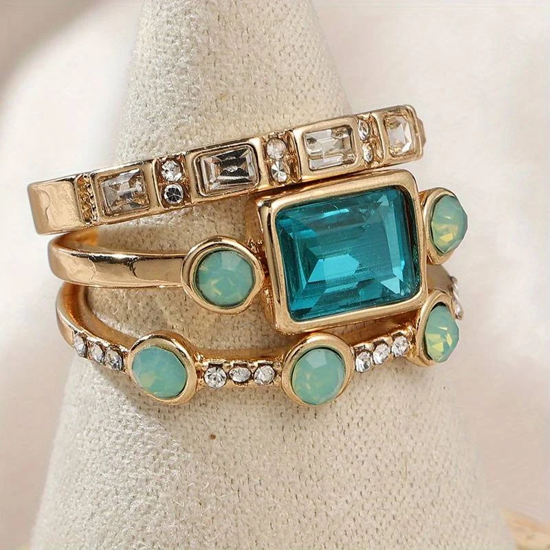 Ozean - Boho Vintage Ring Set