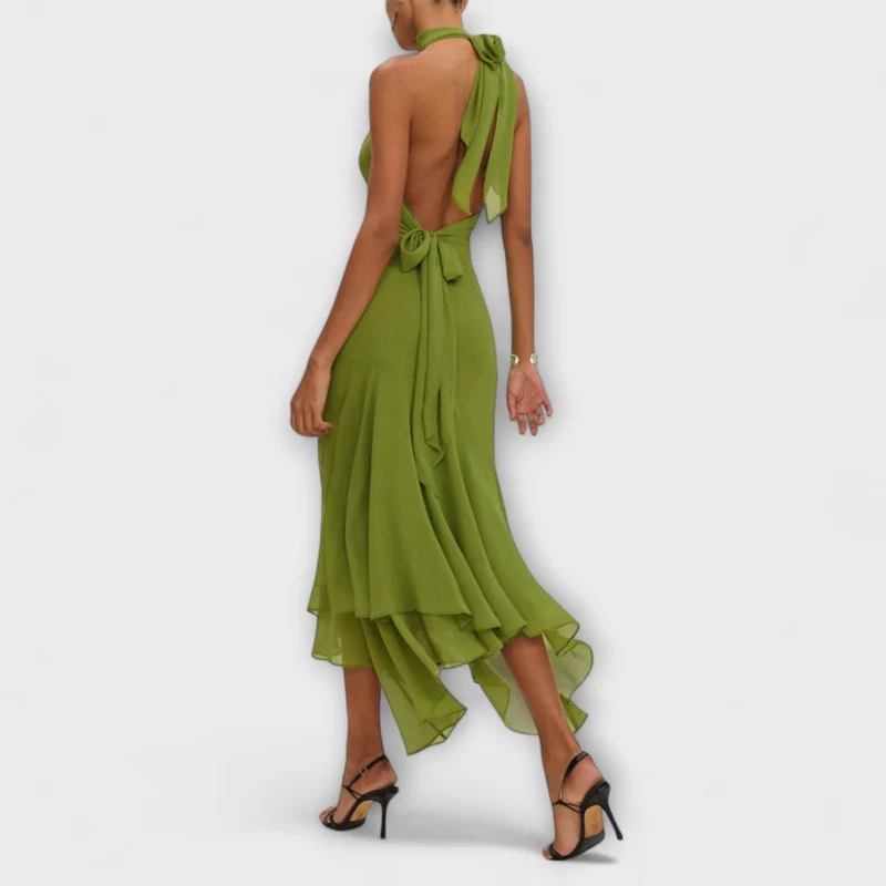 Elodie - Schickes asymmetrisches Maxikleid