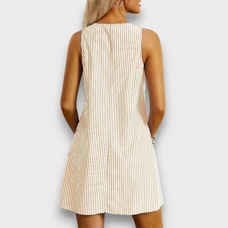 Mariva – Gestreiftes Sommerkleid mit Taschen