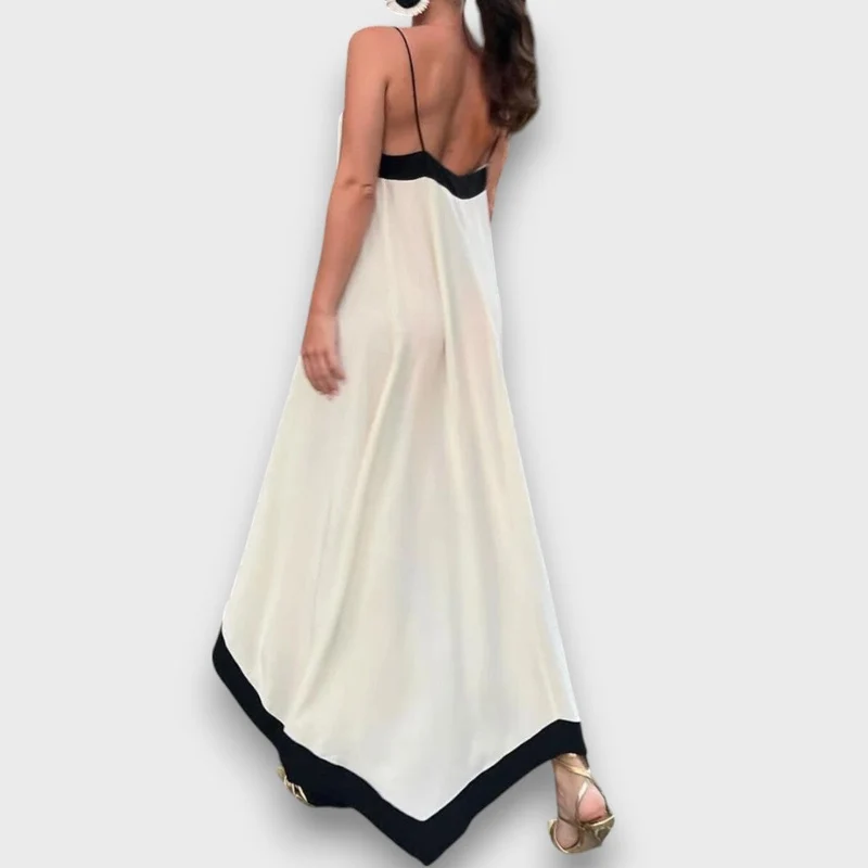 Cirema – Maxikleid mit Kontrastkante