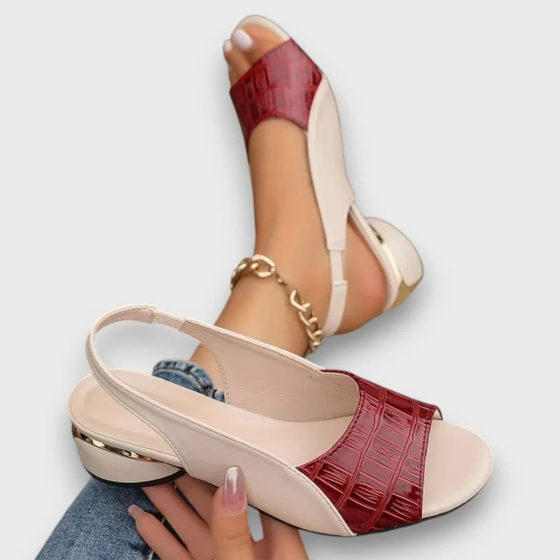 Davinya – Elegante Sandalen mit Kroko-Optik