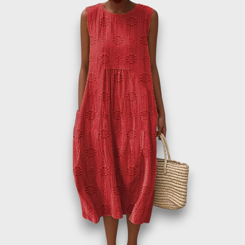 Serava – besticktes Midikleid