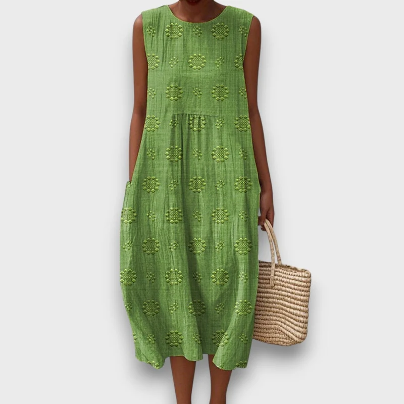 Serava – besticktes Midikleid