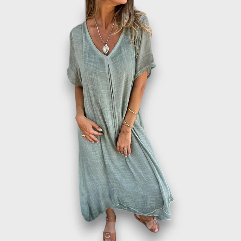 Tirelle – Luftiges Kleid mit V-Ausschnitt