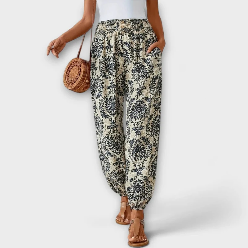 Scarletta – Weite Hose mit Ethno-Muster