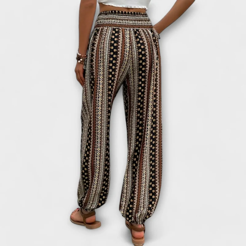 Scarletta – Weite Hose mit Ethno-Muster