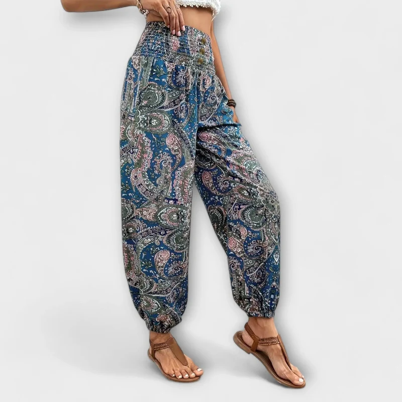 Scarletta – Weite Hose mit Ethno-Muster