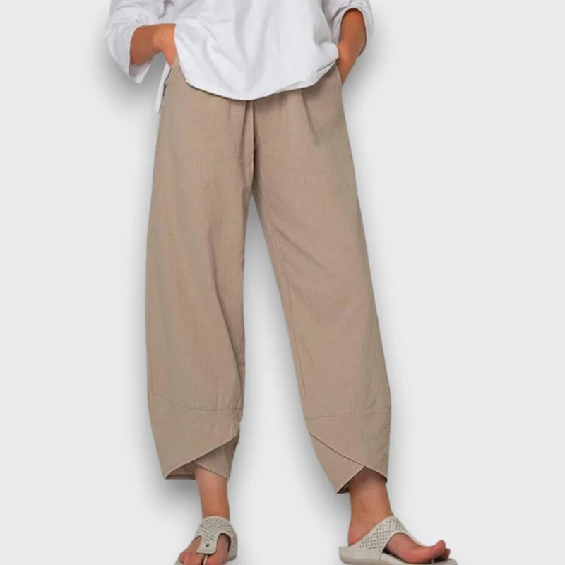 Neve – Leichte Sommerhose mit modernem Beinabschluss