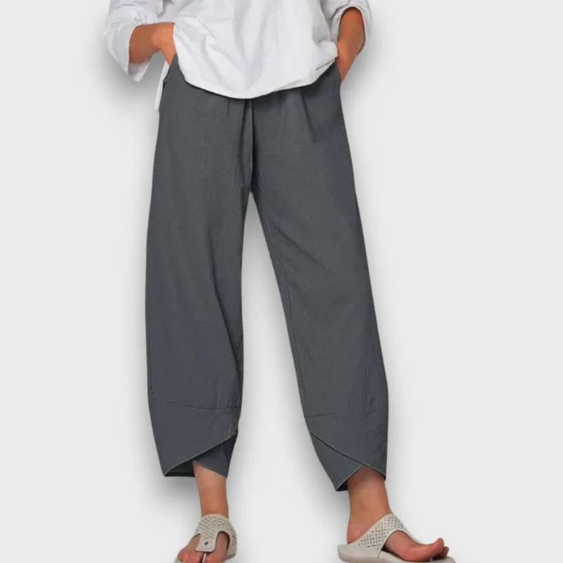 Neve – Leichte Sommerhose mit modernem Beinabschluss