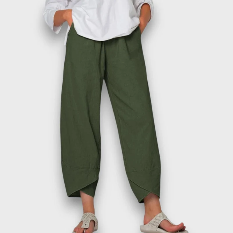 Neve – Leichte Sommerhose mit modernem Beinabschluss