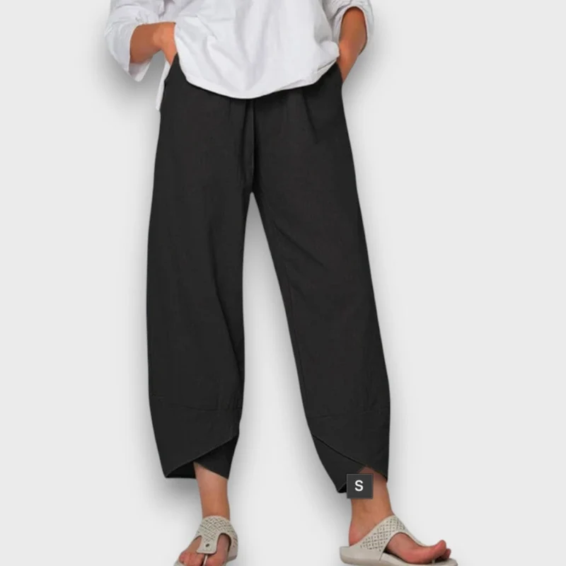 Neve – Leichte Sommerhose mit modernem Beinabschluss