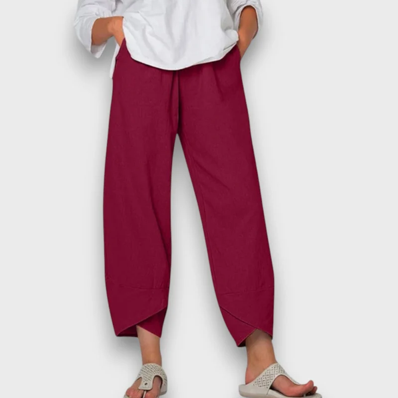 Neve – Leichte Sommerhose mit modernem Beinabschluss