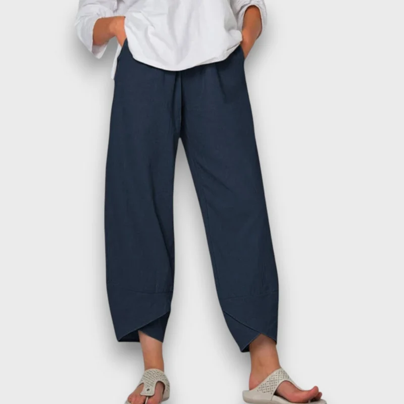 Neve – Leichte Sommerhose mit modernem Beinabschluss