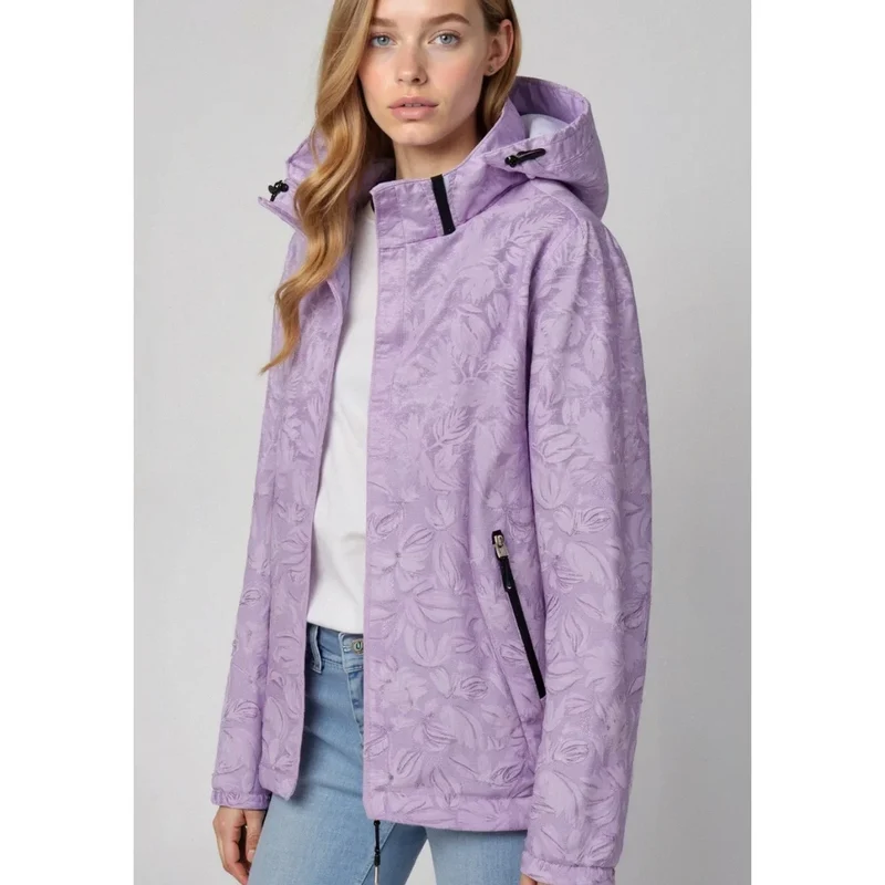 Damen Wind und Regenjacke mit Kapuze