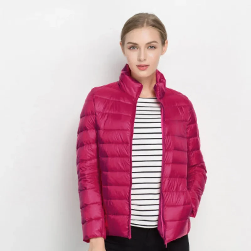 Damen Steppjacke mit leichter Fütterung und Stehkragen