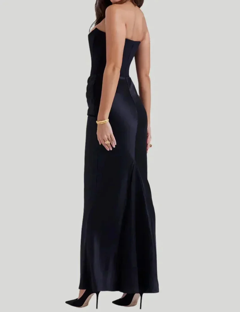 Damen Maxikleid trägerlos mit elegantem Design