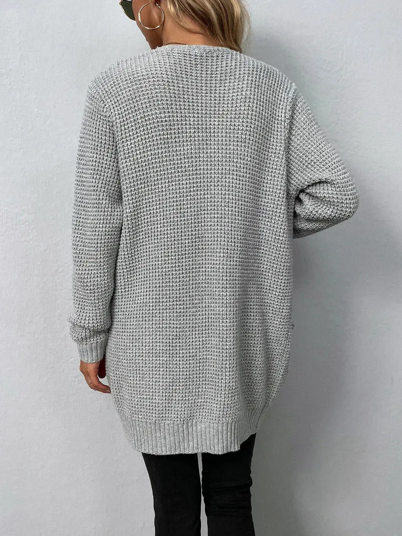 Nancy | Lässiger Strick-Cardigan mit Taschen