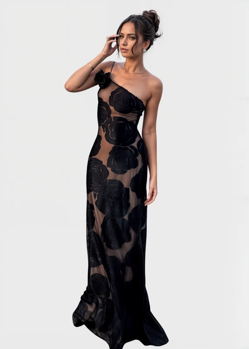 Faith | Rose Flower Maxikleid