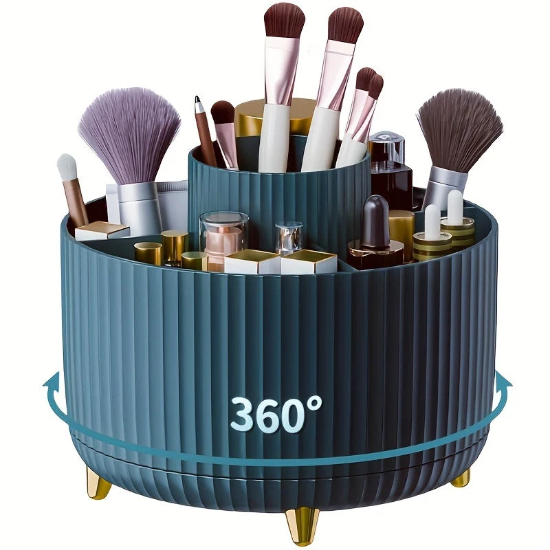 ElegantSpin 360° Drehbarer Organizer – Kosmetik Aufbewahrung