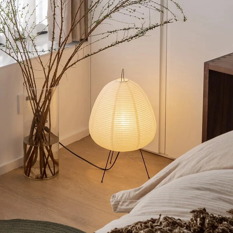 LumiGlow Japanische Reis-Papier Lampe – Stilvolle Innenbeleuchtung