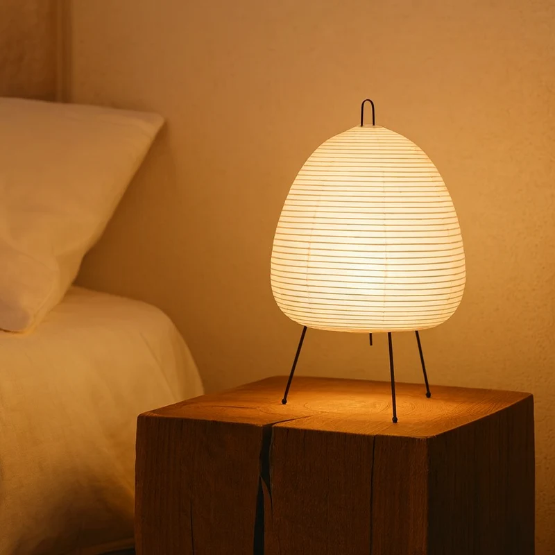 LumiGlow Japanische Reis-Papier Lampe – Stilvolle Innenbeleuchtung