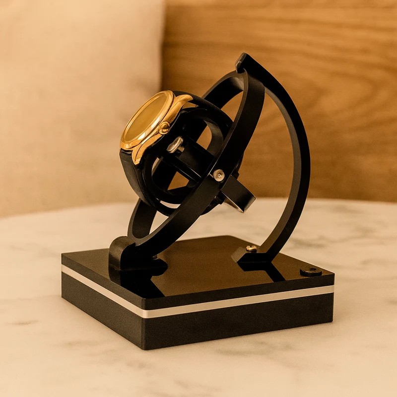 Lux Automatischer Uhrenbeweger mit Vitrine für mechanische Uhren