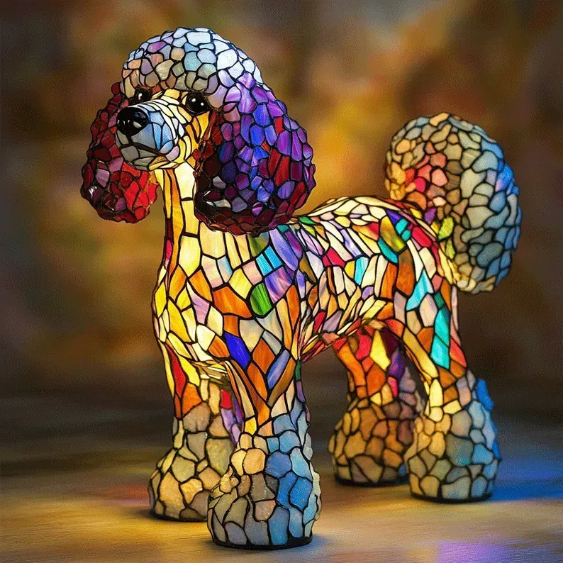 Leuchthund - handgefertigte Lampe, die Herzen erstrahlen lässt